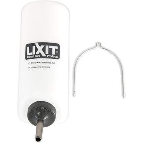 Lixit Widemouth Cage Water Bottles for Rabbits, Ferrets, Guinea Pigs, Rats and Other Small Animals. (White, 32 Ounce)