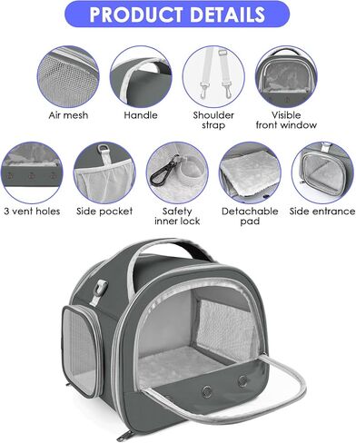 Bissap Guinea Pig Carrier Bag, Portable Small Animal Carrier Pouch for Hamster Chinchilla Rabbit Gerbil Hedgehog Sugar Glider Outgoing Travel Carrying Case -Orange in Saudi Arabia