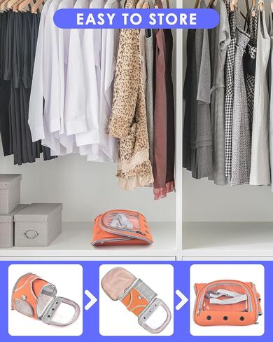 Bissap Guinea Pig Carrier Bag ، حقيبة حاملة حيوانات صغيرة قابلة للحيوانات للهامستر Chinchilla Rabbit Gerbil Hedgehog Sugar Glider Careing Case - Gray in Kuwait