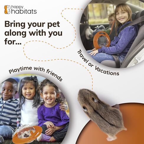 Halo Portable Pet Carrier - Unique Hamster Ball & Small Animal Exercise Ball – Safe Hamster Carrier - Breathable for Pet Care in Saudi Arabia