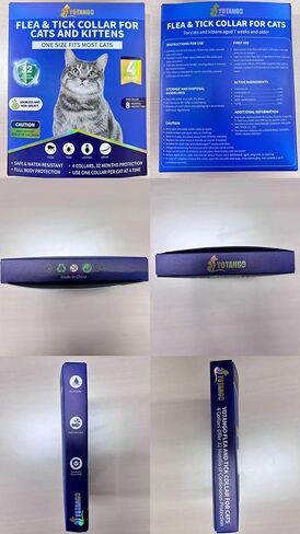 YOTANGO Flea Collar for Cats, Cat Flea and Tick Collar, 4 Pack, 32 Months in Saudi Arabia