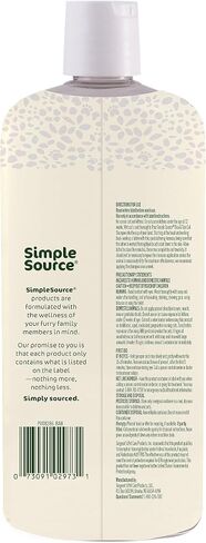 SimpleSource® Flea & Tick Shampoo for Dogs, Powered by Plants, Kills Fleas, Flea Eggs, Flea Larvae, & Ticks, & Mosquitos, Cleans & Deodorizes, 12oz Bottle in Saudi Arabia