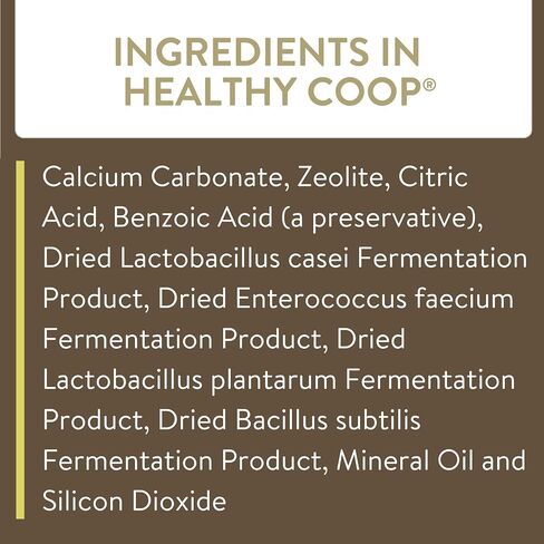 Healthy Coop, Litter Additive for Chicken Coop with Probiotic & Acidifier, Reduces Odor, Wetness & Bacteria, 12lbs in Saudi Arabia