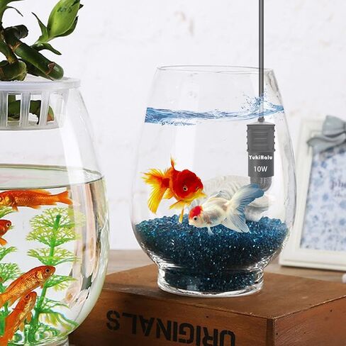 YukiHalu USB Powered Aquarium Heater, 10W Adjustable Mini Fish Tank Heater with External Temperature Controller, LED Display, Used for 0.5-1 Gallon Tank (10W USB) in Saudi Arabia