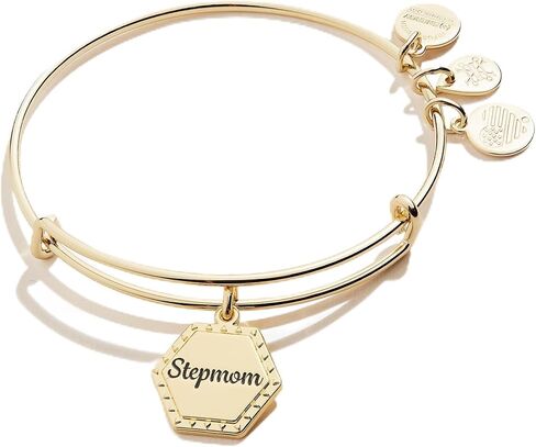 Alex and Ani AA753823SG، سوار Mom Infinity قابل للتعديل، ذهبي لامع، ذهبي، أساور in Saudi Arabia