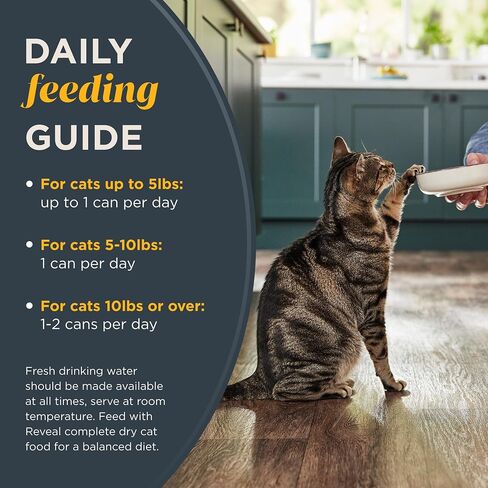 Reveal Natural Wet Cat Food, 24 Count, Grain Free, Limited Ingredient Canned Food for Cats, Tuna Fillet in Broth, 2.47 oz Cans in Saudi Arabia
