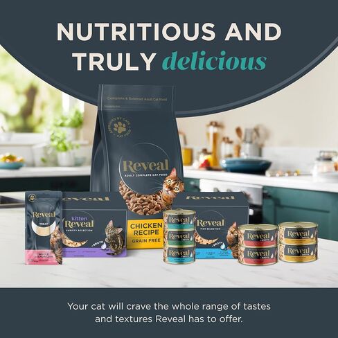 Reveal Natural Wet Cat Food, 24 Count, Grain Free, Limited Ingredient Canned Food for Cats, Tuna Fillet in Broth, 2.47 oz Cans in Saudi Arabia