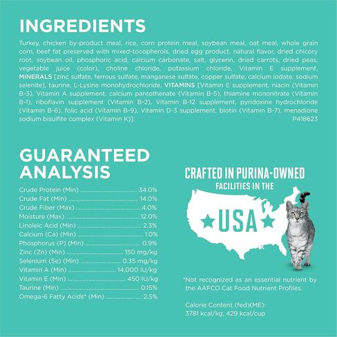 Purina ONE Sensitive Stomach, Sensitive Skin, Natural Dry Cat Food, +Plus Sensitive Skin and Stomach Formula - 16 lb. Bag in Kuwait