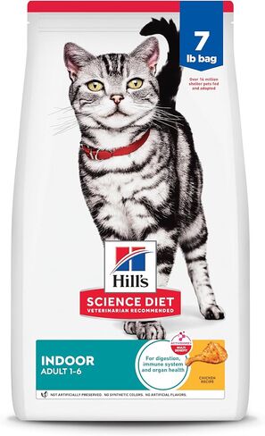 Hill's Science Diet Indoor, Adult 1-6, Easy Litter Box Cleanup, Dry Cat Food, Chicken Recipe, 15.5 lb Bag in Kuwait