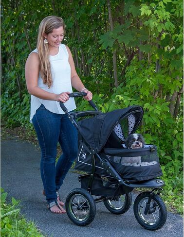 عتاد PET NO-ZIP زر الضغط على الأزرار الأليفة للقطط/الكلاب ، دخول سحاب ، طية سهلة واحدة ، إطارات مملوءة بالهلام ، لوحة أفخم + غطاء الطقس ، أكوامارين in Kuwait