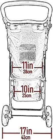 Pet Gear No-Zip Happy Trails Lite Pet Stroller for Cats/Dogs, Zipperless Entry, Easy Fold with Removable Liner, Safety Tether, Storage Basket + Cup Holder, Red Plum in Kuwait