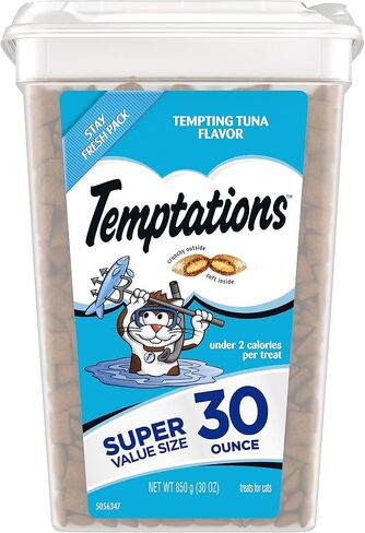 Temptations Classic Crunchy and Soft Cat Treats Tempting Tuna Flavor, 16 oz. Tub in Saudi Arabia