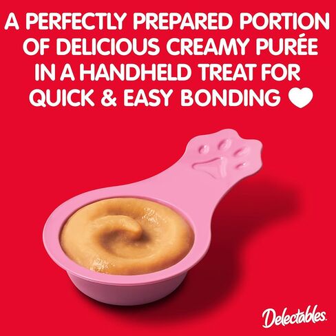 Hartz New Delectables Lickable Spoon Interactive Lickable Cat Treats for Quick & Easy Bonding, Variety Pack 32ct in Saudi Arabia