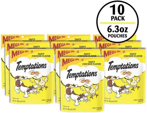 Temptations Classic Crunchy and Soft Cat Treats Tasty Chicken Flavor, 30 oz. Tub in Kuwait