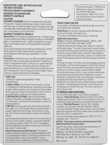Hartz UltraGuard Plus Flea & Tick Collar for Dogs and Puppies, 7 Month Flea and Tick Prevention and Protection Per Collar, Reflective Orange, up to 22 Inch Neck in Kuwait