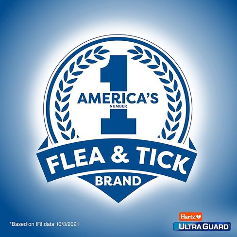 Hartz UltraGuard Plus Flea & Tick Collar for Dogs and Puppies, 7 Month Flea and Tick Prevention and Protection Per Collar, Reflective Orange, up to 22 Inch Neck in Kuwait