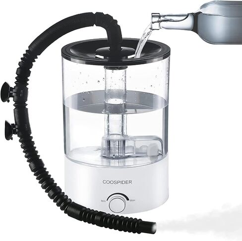 Coospider 3.8L Reptile Fogger Mister, Quiet Reptile Humidifier for Reptiles Tank, Terrarium Humidifiers with Extended Tube, Automatic Reptile Misting System for Reptiles Amphibians Herps Vivarium in Kuwait