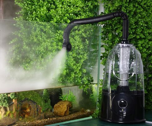 Coospider 3.8L Reptile Fogger Mister, Quiet Reptile Humidifier for Reptiles Tank, Terrarium Humidifiers with Extended Tube, Automatic Reptile Misting System for Reptiles Amphibians Herps Vivarium in Kuwait