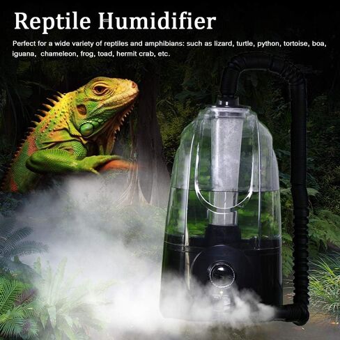 Coospider 3.8L Reptile Fogger Mister, Quiet Reptile Humidifier for Reptiles Tank, Terrarium Humidifiers with Extended Tube, Automatic Reptile Misting System for Reptiles Amphibians Herps Vivarium in Kuwait