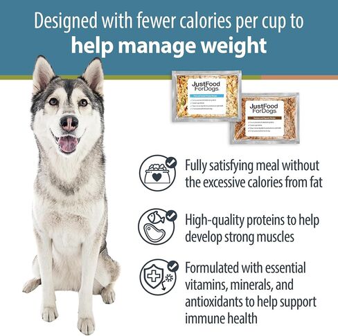 JustFoodForDogs Frozen Fresh Dog Food Topper, Variety Pack, Beef & Turkey Human Grade Dog Food Recipes, 5.5 oz (Pack of 18) in Kuwait