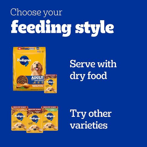Pedigree Choice Cuts in Gravy Adult Wet Dog Food 16-Count Beef, Bacon, & Cheese Flavors, 3.5 oz. Pouches in Saudi Arabia