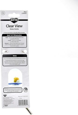 Kaytee Clear View Water Bottle for Pet Rabbits, Ferrets, and Guinea Pigs, 32 oz in Kuwait