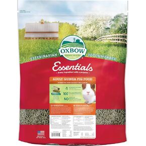 Oxbow Essentials غذاء خنزير غينيا البالغ- جميع حبيبات خنزير غينيا الطبيعية- الموصى بها- لا توجد مكونات اصطناعية- جميع الفيتامينات والمعادن الطبيعية- المصنوعة في الولايات المتحدة الأمريكية- 5 رطل. in Kuwait