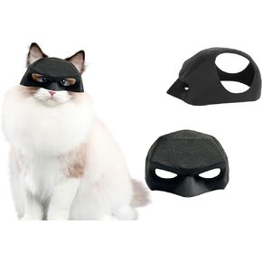 Cat Bat Cosplay Hat,Mask for Halloween Cosplay,Handmade Pet Supplies Cat Hat Bat Cat Mask