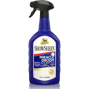 Absorbine ShowSheen Miracle Groom Waterless Shampoo, 5-in-1 Formula for Coat, Mane & Tail, 32oz