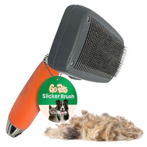 Gopets deseshedding & dematting مشط للكلاب ، وفرشاة القطط ، وفرشاة تحطيم للسرقة ، والتشابك ، والسكان ، وشفرات الفولاذ المقاوم للصدأ ، ومقبض مريح ، مثالي لجميع أنواع السلالات وأنواع المعطف