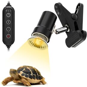 Reptile Heat Lamp Rotatable Turtle Heating Light with 50W UVA UVB Heat Bulb Simulated Sunlight Basking Spot Lamp with Clamp for Reptiles Lizard Amphibian Bearded Dragon Snake in Kuwait