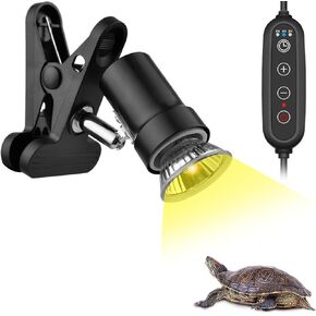 مصباح حرارة Domica reptile مع مصباح إضاءة UVB UVB 50W ، أشعة الشمس المحاكاة المحاكاة ، مصباح تسخين للسلحفاة ، السحلية ، الأفعى ، التنين المحمولة ، البرمائيات