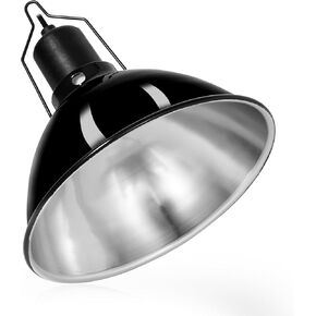 5.5inch Deep Dome Reptile Heat Lamp Reptile Light Fixture UVB Reptile Light Fixture Max 100W for Bearded Dragon, Turtles, Snake and Lizard Terrarium