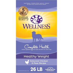Wellness Complete Health Chicken & Oatmeal Natural Dry Dog Food, 30-Pound Bag (Packaging may vary)