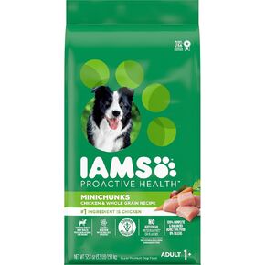 IAMS Proactive Health Minichunks Adult Dry Dog Food with Real Chicken, 30 lb. Bag