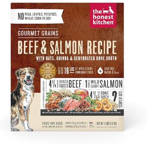 The Honest Kitchen Gourmet Grains Beef & Salmon Recipe Dehydrated Dog Food, 4 lb box