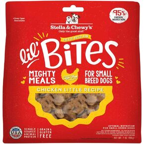 Stella & Chewy's Freeze-Dried Raw Lil' Bites Chicken Little Recipe Small Breed Dog Food, 7 oz. Bag
