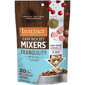 Instinct Raw Boost Mixers, Freeze Dried Dog Food Topper with Functional Ingredients, Grain Free, Real Chicken - Gut Health , 5.5 oz. Bag