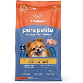 Canidae Pure Petite Pretze Raw Raw Nuped Ruped With Wamb Cog Dry 10 LBS. (قد تختلف التغليف)
