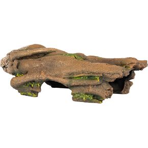 Orchid Valley Lizard, Snake or Reptile Hide. Large Hollow Log for Terrarium. Bearded Dragon or Gecko Tank Accessories. Natural Looking Basking Platform, Axolotl, Python Hideout. (XL-Version 2)