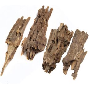 Emours Driftwood Branses الزواحف زخرفة الحوض المليئة ، (5.5-8 بوصة في الطول) ، 4 قطع