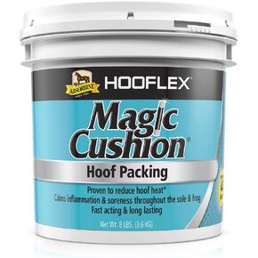 Absorbine Hooflex Magic Cushion, Veterinary Formulated Fast-Acting Relief, Reduce Hoof Heat for up to 24 Hours, 2 lb Tub
