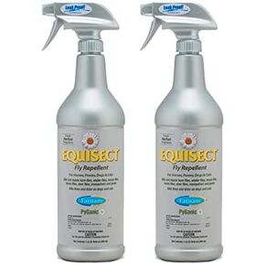 Farnam Equisect Botanical Fly Repellent for Horses, Dogs and Cats, 32 Ounces, Quart Spray