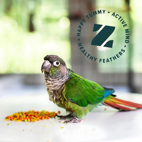 ZuPreem FruitBlend Bird Pellets, Daily Bird Food for Cockatiel, Lovebird, Quaker, Small Conure, Lorikeet, Core Nutrition for Medium Birds, Cockatiel Pellets, Conure Food (M, 2 lb) in Kuwait