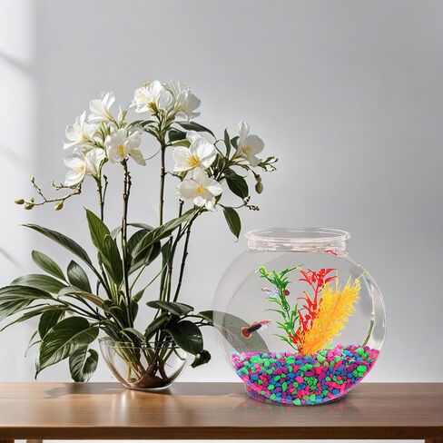 Koller Products 1-Gallon Fish Bowl, Shatterproof Plastic with Crystal Clear Clarity in Saudi Arabia