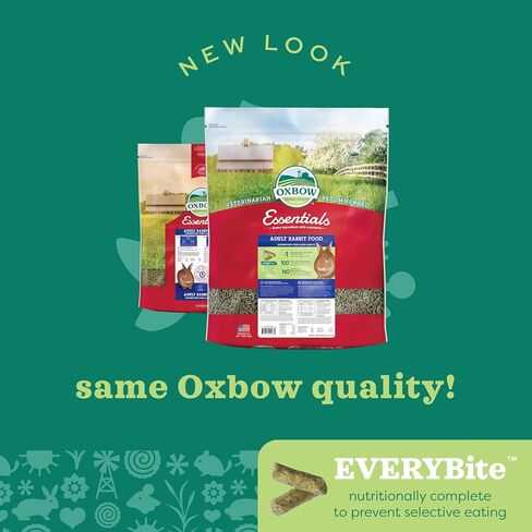 Oxbow Essentials Adult Rabbit Food, Timothy Hay Rabbit Pellets, USA, 5 lb in Saudi Arabia