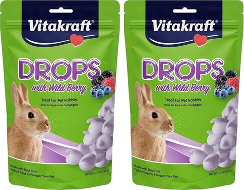 Vitakraft Drops Rabbit Treat - Wild Berry - Yogurt Treats for Rabbits Purple 5.3 Ounce (Pack of 1) in Saudi Arabia