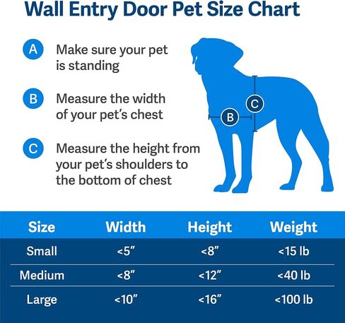 PetSafe Never Rust Wall Entry Pet Door - Telescoping Frame - Insulates Better Than Metal, Energy Efficient - Interior & Exterior Walls, Weatherproof, Easy to Install & Clean (White - Large) in Saudi Arabia