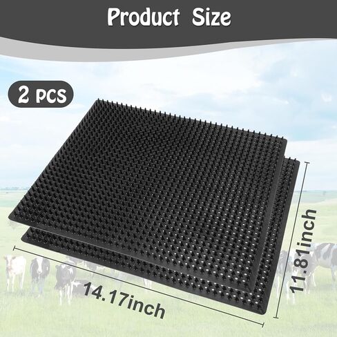 Horse Scratching Post Pad,Equine & Bovine Scratcher Panels, Soft Touch Itch Relief Pad for Small Farm Animal Goat Sheep Cow Pig-2 Pack in Saudi Arabia