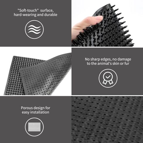 Horse Scratching Post Pad,Equine & Bovine Scratcher Panels, Soft Touch Itch Relief Pad for Small Farm Animal Goat Sheep Cow Pig-2 Pack in Saudi Arabia